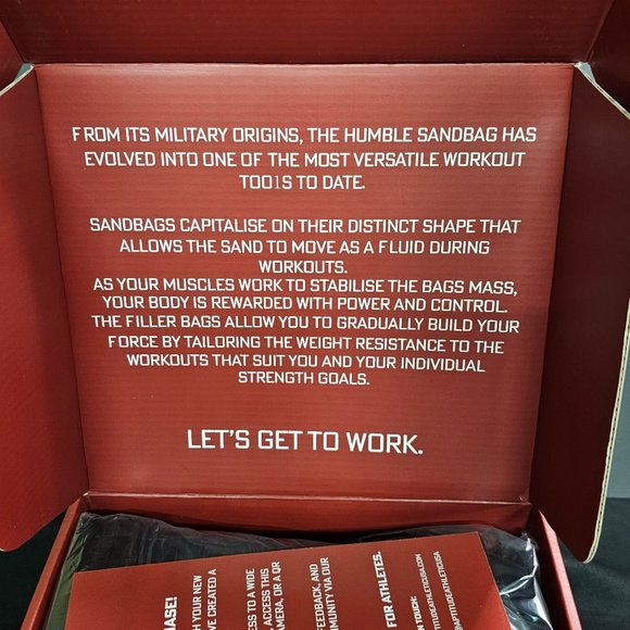 APTITUDE ATHLETIC Cross fit weight bag - black 60LB sandbags for fitness,.. NIB - Picture 6 of 6